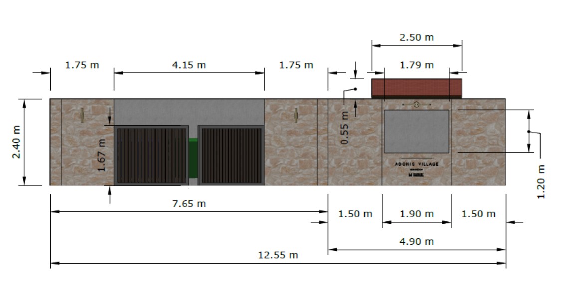 Bin front elevation