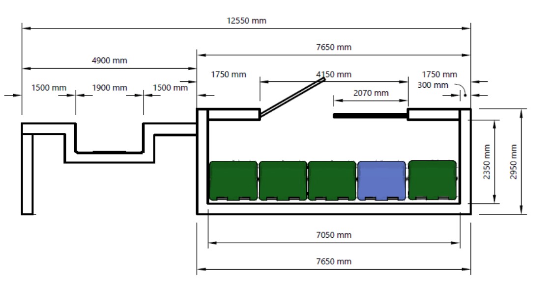 Bin top elevation